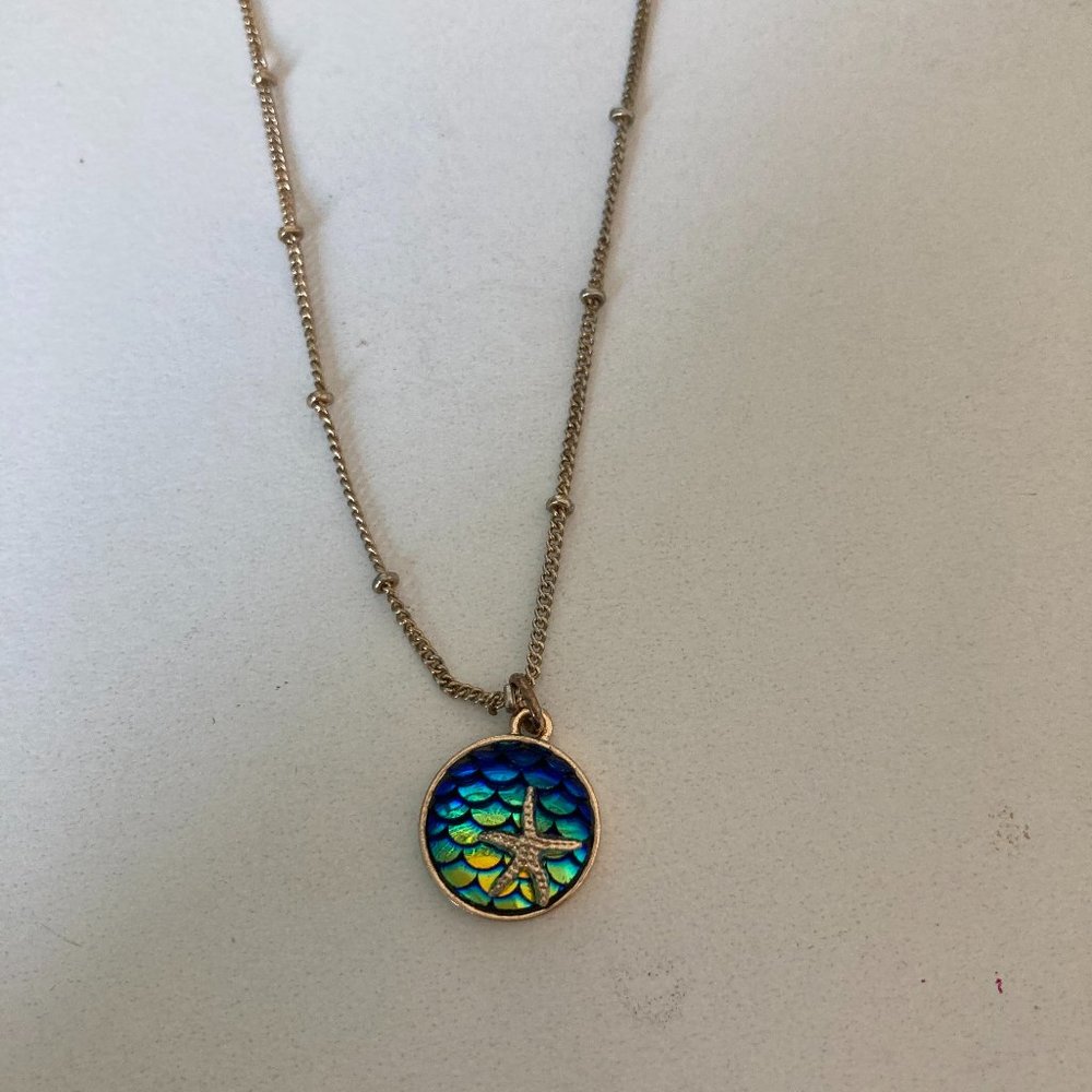 Gold Mermaid Necklace